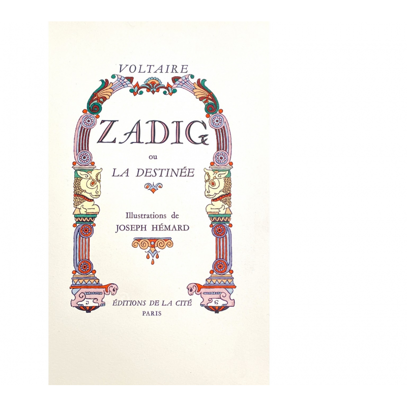 Voltaire Zadig Ou La Destin E Illustrations De Joseph H Mard