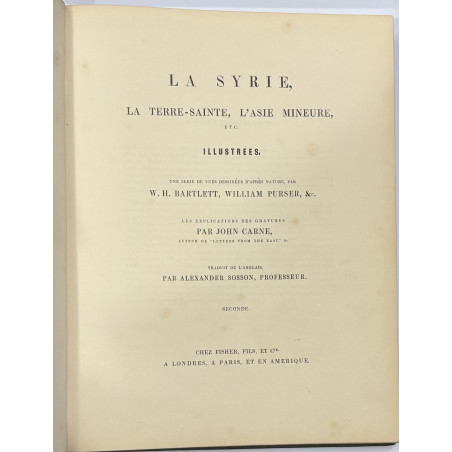 LA SYRIE LA TERRE SAINTE L'ASIE MINEURE