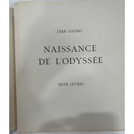 JEAN GIONO NAISSANCE DE L ODYSSEE