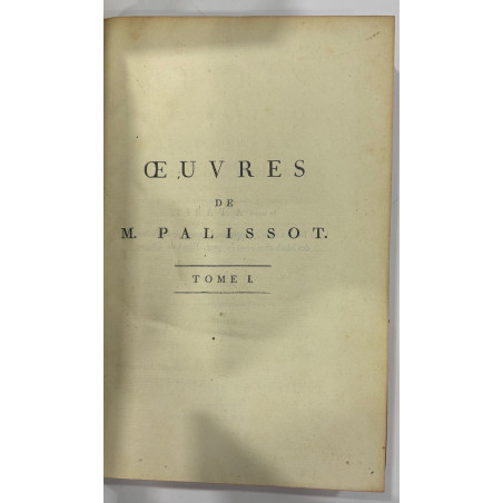 OEUVRES DE PALISSOT