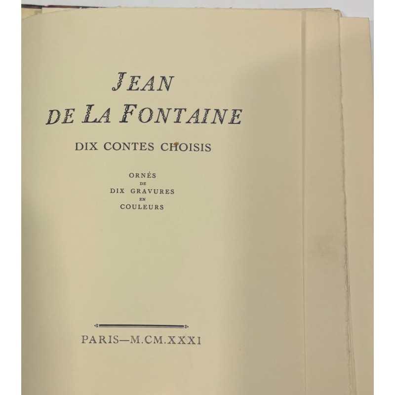 LA FONTAINE 10 CONTES CHOISIS
