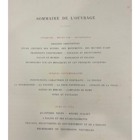 ROME DESCRIPTION ET SOUVENIRS FRANCIS WEY