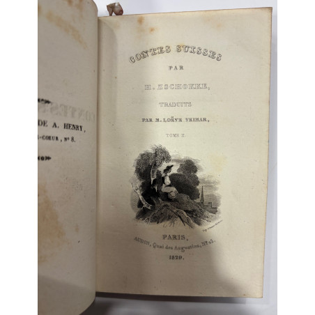 CONTES SUISSE PAR ZSCHOKKE