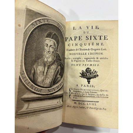 LA VIE DU PAPE SIXTE CINQUIEME