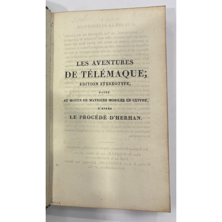 FENELON AVENTURES DE TELEMAQUE