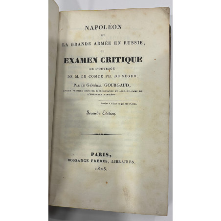 NAPOLEON ET LA GRANDE ARMEE EN RUSSIE