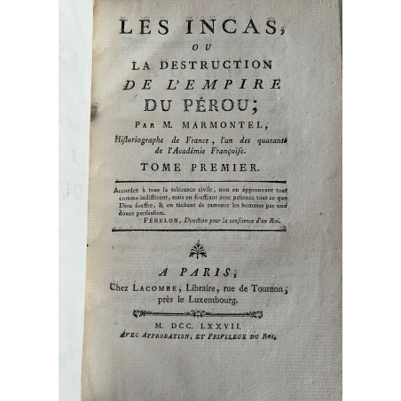 LES INCAS 1777