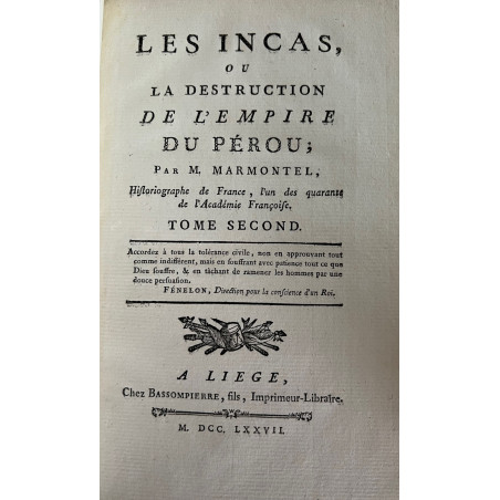 LES INCAS 1777