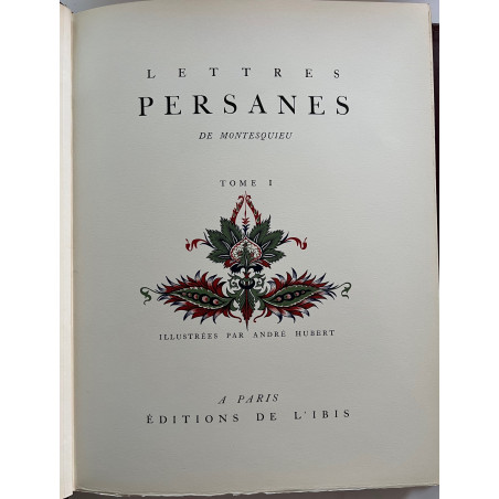 LETTRES PERSANES DE MONTESQUIEU