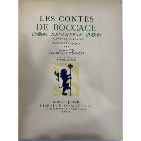 CONTES DE BOCCACE