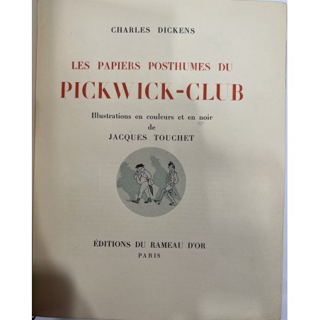 DICKENS LES AVENTURES DE MONSIEUR PICWICK