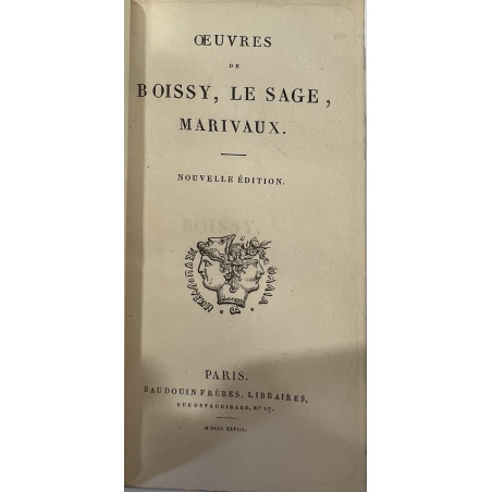 OEUVRES LAFONTAINE BARTHE LA FOSSE LA HARPE ETC