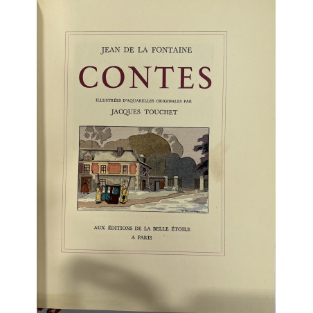 CONTES DE LA FONTAINE aquarelles de JACQUES TOUCHET