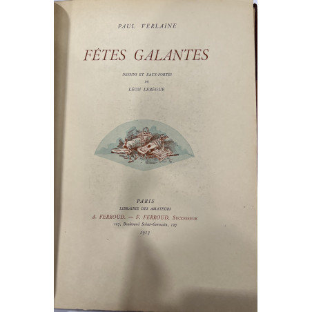 VERLAINE FETES GALANTES