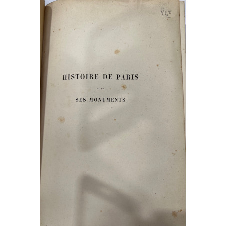 HISTOIRE DE PARIS DE LA GOURNERIE