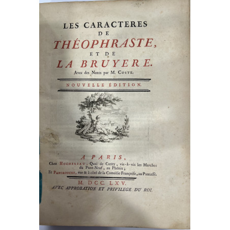 LES CARACTERES DE THEOPHRASTE  ET DE LA BRUYÈRE