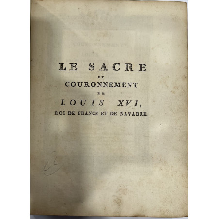 SACRE DE LOUIS XVI