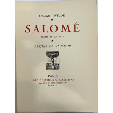 OSCAR WILDE SALOME