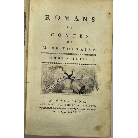 ROMANS ET CONTES DE VOLTAIRE