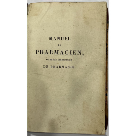 MANUEL DU PHARMACIEN