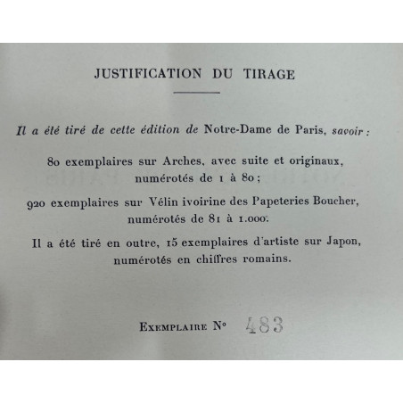 Victor Hugo Notre Dame de Paris