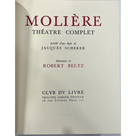 MOLIERE THEATRE COMPLET