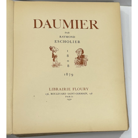 DAUMIER PAR RAYMOND ESCHOLIER Floury