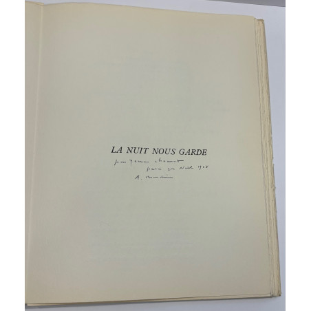 BAUDIN (André) BEALU (Marcel) LA NUIT NOUS GARDE